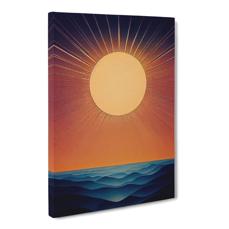 Ratana Sun In Watercolour - Wrapped Canvas, 76cm H x 50cm W