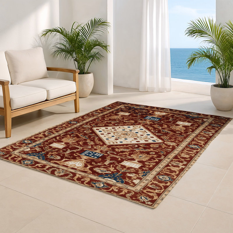 Tapis d'intérieur et d'extérieur brun français, Rectangulaire 2 pi x 3 pi