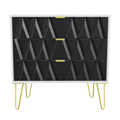 Fully Assembled Cerys 3 Drawer 76.5Cm W Chest of Drawers