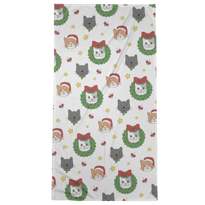 Beach Towel, White, Microfiber