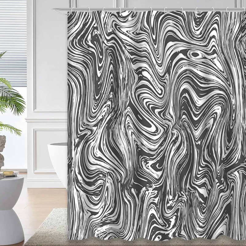 Rideau de douche Marble, L 72 po x l 78 po