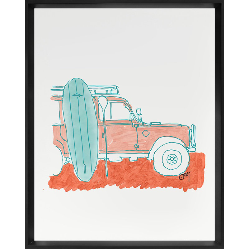 Surfboard Print by Ryan Grey