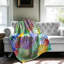 Couleurs éclectiques - couverture en sherpa de qualité supérieure 1 pièce-100392006