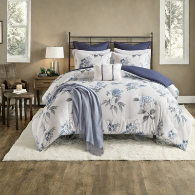 Ensembles de literie en microfibre Farmhouse, bleu, confort et style