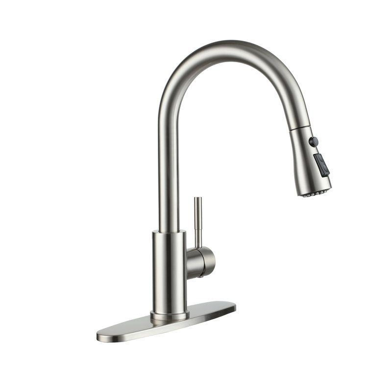 Clihome Pull Down Kitchen Faucet, Brushed Nickel
