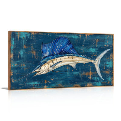 Sailfish Art Canvas Wall Art Set Of 1