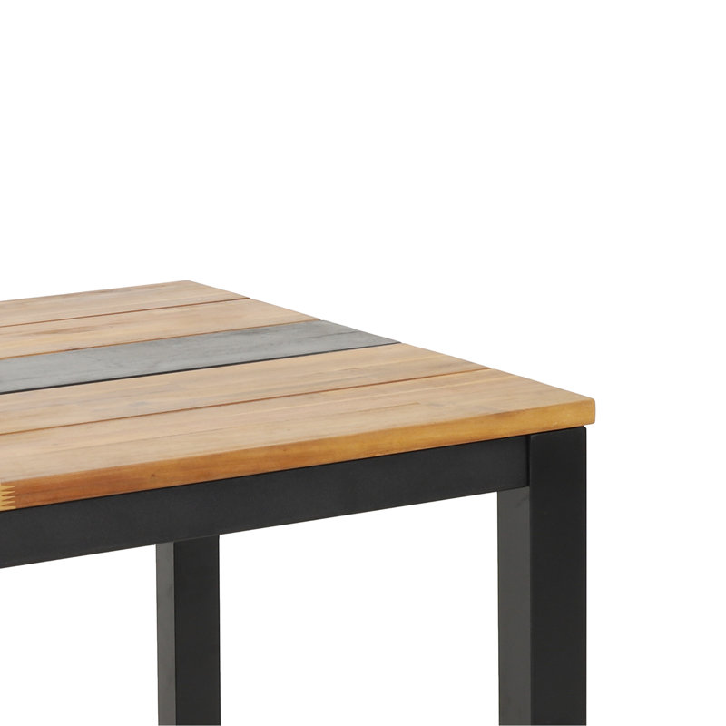 Table de salle à manger en bois et thermolaqué, hauteur de 29,5 po, profondeur de 69 po, largeur de 35 po, lambris classique, table moderne au look exotique avec plateau, design, à porter