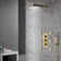 Revitalize 12 Inch Luxury Thermostatic Complete Shower System with Rough-in Valve