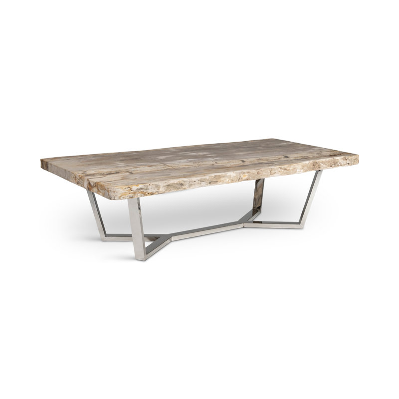 Masso Solid Wood Coffee Table, Natural Light