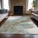 Machine Washable Indoor/Outdoor Xhevrie Teal Rug