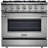 36 In. Slide-in Gas Range, 5.2 Cu Ft Convection Oven, 6 Sealed Burners, Convertible To Propane In Stainless Steel-116999894