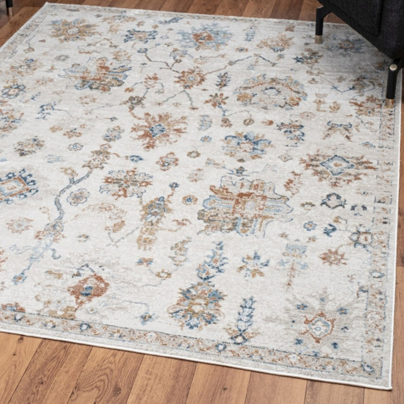 Rectangle Mazyah Area Rug with Non-Slip Backing, Rectangle 5 pi 3 po x 7 pi 3 po