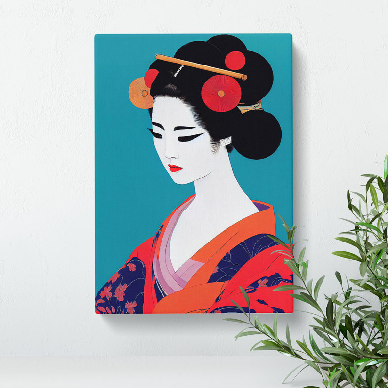 Luscious Geisha - Wrapped Canvas, 76cm H x 50cm W x 3cm D