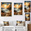 Sable bord de mer côtier - décoration murale nautique et plage-91249821-91249833