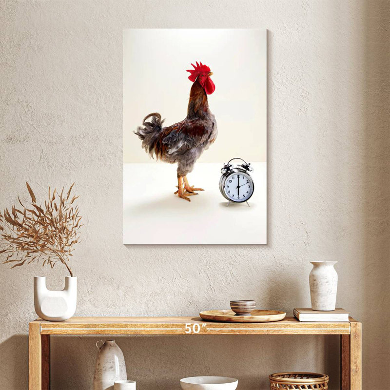 The Noisy Rooster, 36" H x 24" W