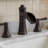 Widespread Waterfall 2-Handle Bathroom Sink Faucet with Drain Assembly-126537140