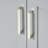 Moille 43" Single Bathroom Vanity in Grey, with 1.5 Italian Carrara Marble Top, Rectangle Sink-1331439799-1279484821