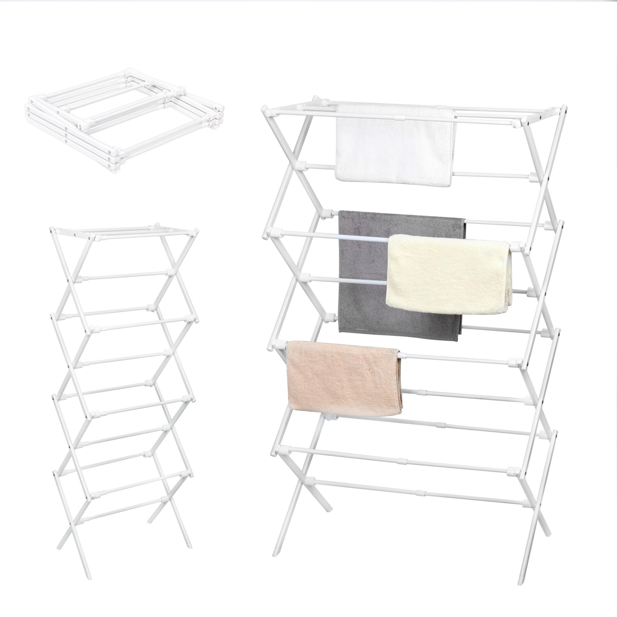 Rebrilliant Metal Foldable Accordion Drying Rack | Wayfair.co.uk
