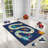 Luxurious Polyester Area Rug, 5.2 x 7.5 ft | 740 g/m², Non-Slip Felt Dot Underside, Laminated Sponge for Durability | Antibacterial, Easy Clean, Machine Washable at 86°F, Stunning Digital Print on Velvet Fabric-1679500960