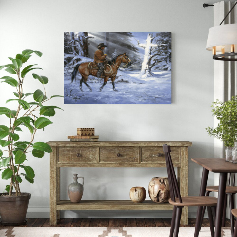 «Silent Night, Holy Night» par Jack Sorenson - peinture sur toile tendue, H 32 po x l 48 po