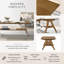 Table basse en bois avec tablette