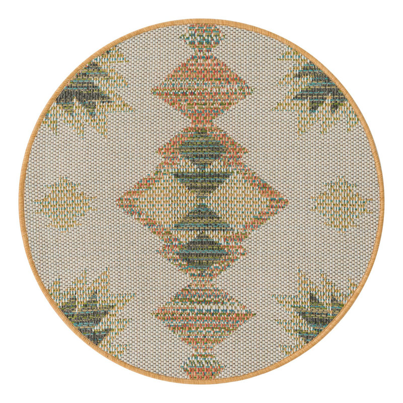 Loma Moroccan Stain-Resistant Area Rug , Round 3'3"