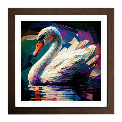 Swan Fauvism - Framed Print