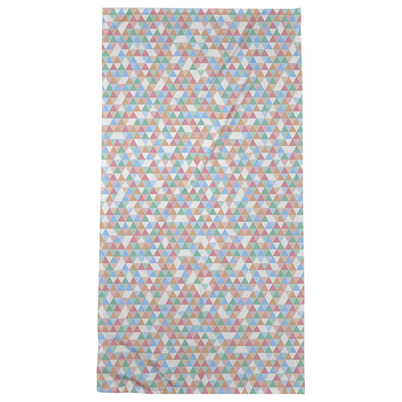 Katelyn Elizabeth Cotton Blend Bath Towel, Blue/Orange