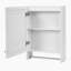 Armoire de salle de bain à miroir, armoire murale avec tablette réglable, porte à fermeture en douceur