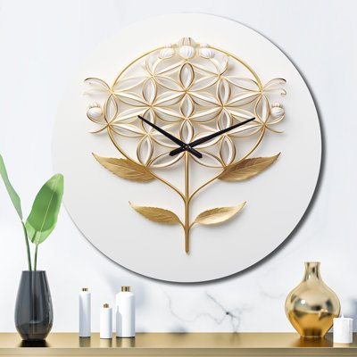 Horloge murale Crystofer - Abstract Botanicals