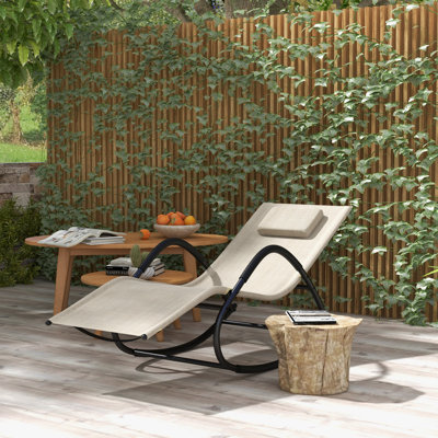 Outdoor Heeter Rocking Metal Chair