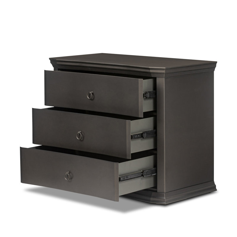 Talese Nightstand-Smooth Bronze