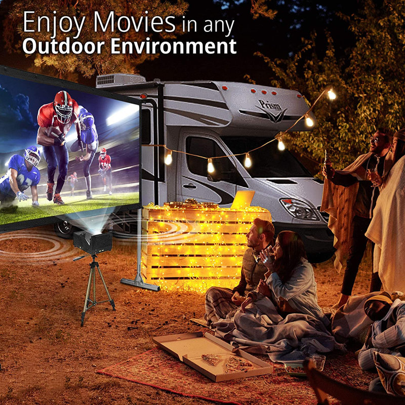 EliteProjector Home Theatre Projector 1500 Lumens Portable Projector with Remote Included