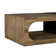 Danica Solid Wood Floor Shelf Coffee Table with Storage