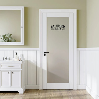 Porte standard pour salle de bain