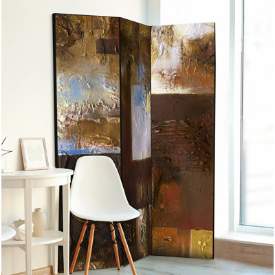 Skillern Solid Wood Folding Room Divider
