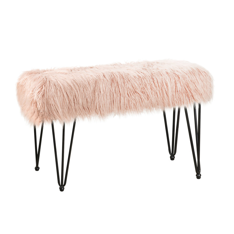 116.8cm Wide Rectangle Solid Colour Standard Ottoman, Rose
