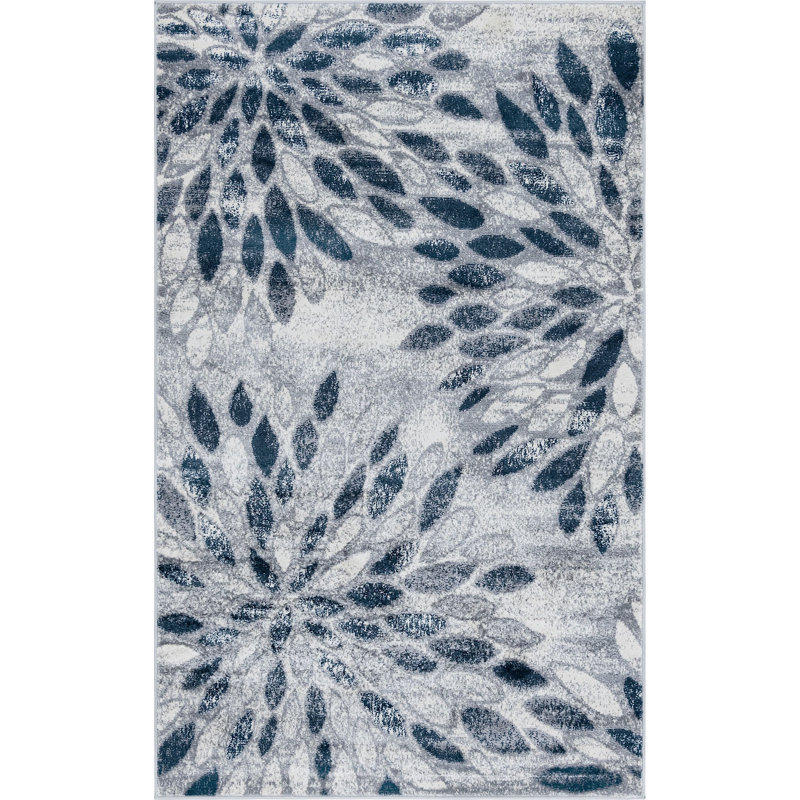 Tapis contemporain Azai couleur marbre, Rectangle 5 pi x 8 pi