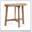 Table bistro pliante d'extérieur en bois d'acacia, naturelle et durable pour les petits espaces