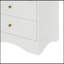 Armoire de rangement avec 3 tiroirs et tablette ouverte