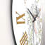 Bouteille de parfum et bouquet de fleurs II - Horloge murale traditionnelle-60281740