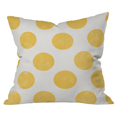 Spring Dots Outdoor Throw Pillow
