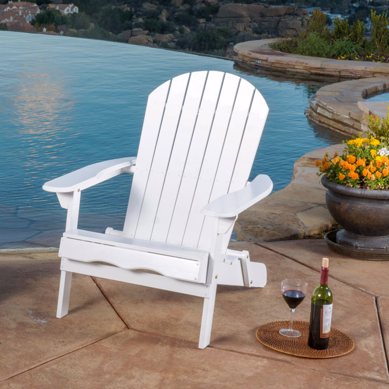 Chaise de patio d'extérieur Basic, Blanc