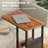 Summerall Nesting Coffee Table Set Of 2, Rectangle Centre Table And C Shaped End Table With Charging Station & Side Pouch For Living Room, Bedroom Small Space