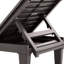 2 chaises longues d'extérieur de conception américaine, brun foncé, 5 positions réglables, résine de polypropylène résistante aux intempéries, courbe ergonomique facile à déplacer pour le balcon et les chaises longues brunes au bord de la piscine de 2 niveaux-121098073