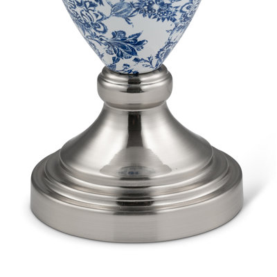 Pulcherie 44Cm White/Blue Table Lamp