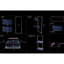 Tablette murale de style industriel avec rangement, 12 x 6 x 27 po, tablette murale