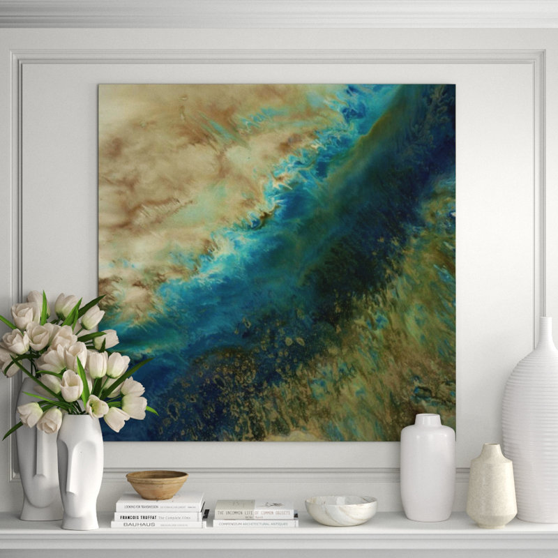 Shimmering II Painting by Blakely Bering, 24" H x 24" W x 1.5" D, Plexi