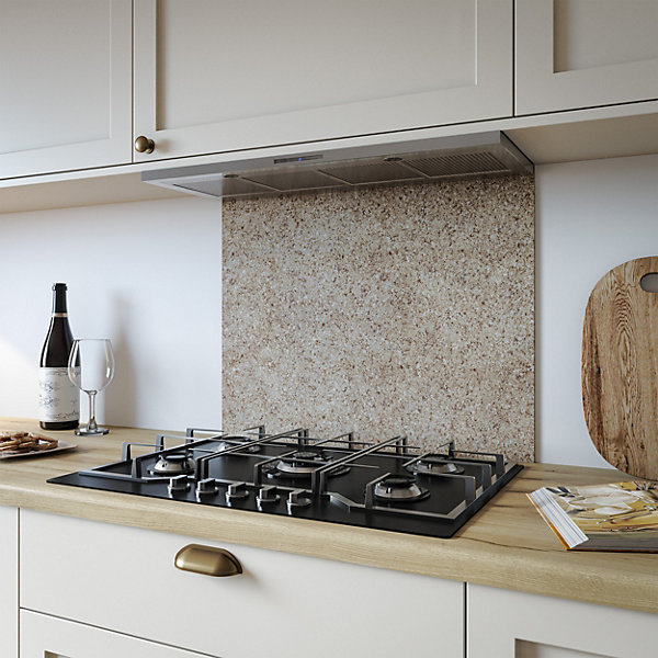 Natural Terrain Aluminium Kitchen Splashback, 80 cm x 90 cm