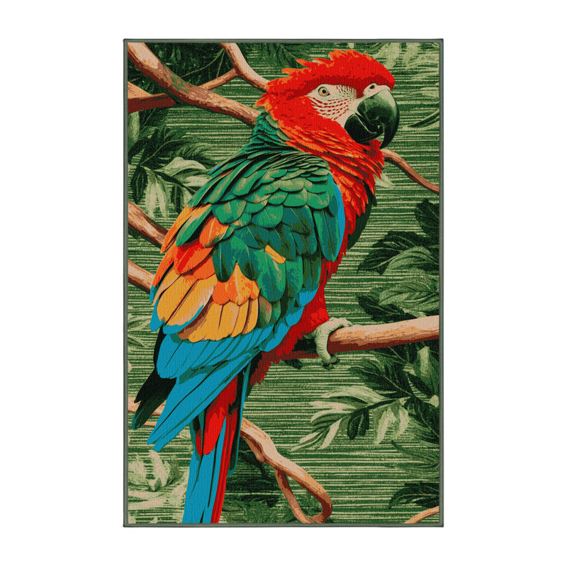  Tapis lavable pour perroquet très grand australien, Rectangulaire 3 pi x 5 pi